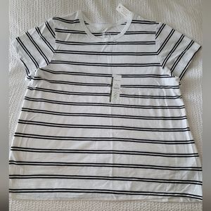 Black and white stripe shirt